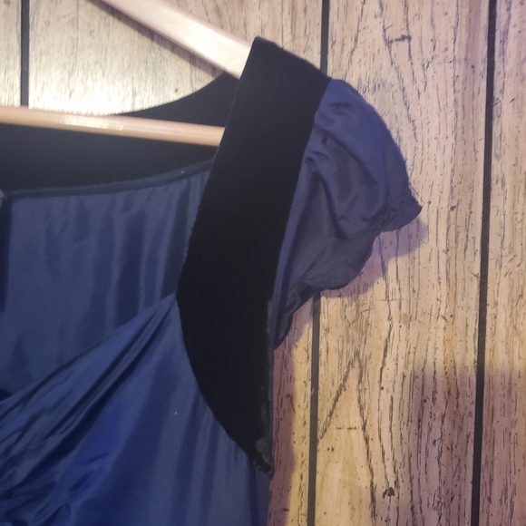 LITHE / ANTHROPOLOGIE Rare Silk Silent Solstice Tie Waist Dress - 6 - Picture 4 of 7